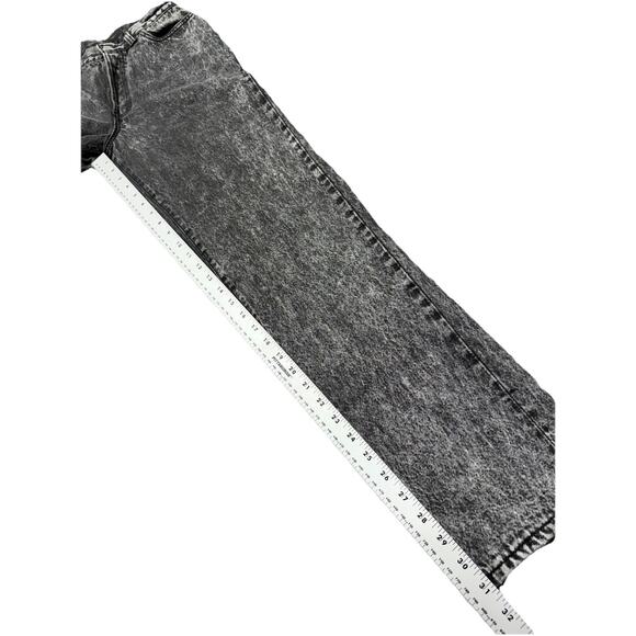 VTG Levis Button Fly Size 11 Black Acid Wash Denim Mom Jean USA Made 1980's - Picture 12 of 13